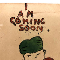 I Am Coming Soon! 1905 Hand-painted Dutch Boy Postcard