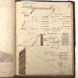 Charles Rudy's Key to Common Trigonometry & Surveying with Astronomical Drawing, Lehigh Gap, 1854