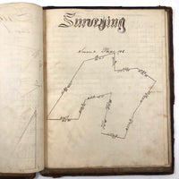 Charles Rudy's 1854 Notebook with Trigonometry, Surveying &  Astronomical Drawing, Lehigh Gap, PA