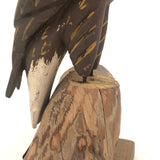1984 Painted Eagle Carving by W. Crossley, Cape Cod