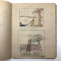 Mabel Wing's 1906 Drawing Notebook with Interventions from Edwin!