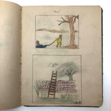 Mabel Wing's 1906 Drawing Notebook with Interventions from Edwin!
