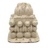 Charming Little Creamy White Painted Carved Ornament / Topper