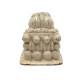 Charming Little Creamy White Painted Carved Ornament / Topper