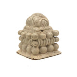 Charming Little Creamy White Painted Carved Ornament / Topper
