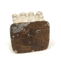Charming Little Creamy White Painted Carved Ornament / Topper