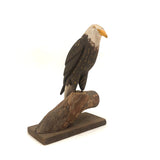 1984 Painted Eagle Carving by W. Crossley, Cape Cod