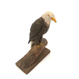1984 Painted Eagle Carving by W. Crossley, Cape Cod