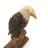 1984 Painted Eagle Carving by W. Crossley, Cape Cod