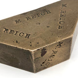 M. Reich's Beautiful Old Solid Brass Mitering Tool (?)