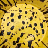 Old Yellow Splatterware Scalloped Edge Bowls / Baking Dishes - A Pair