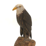 1984 Painted Eagle Carving by W. Crossley, Cape Cod