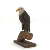 1984 Painted Eagle Carving by W. Crossley, Cape Cod