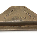 M. Reich's Beautiful Old Solid Brass Mitering Tool (?)