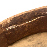 Scandanavian Large Lidded Sami Birch Bark Box with Carved Topple