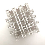 Vintage Lucite Interlocking Puzzle Cube