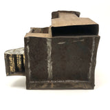 Wonderful Old Scratch Made Folk Art Tin House Still Bank