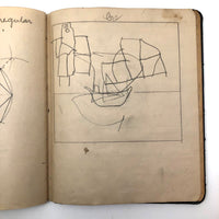 Mabel Wing's 1906 Drawing Notebook with Interventions from Edwin!