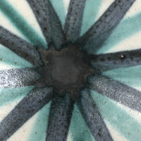 Mid-Century Studio Pottery Bowl with Radial Design, Presumed Frank Mann