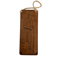 Baseball Player Hand-Carved and Signed Wooden Plaque