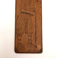 Baseball Player Hand-Carved and Signed Wooden Plaque