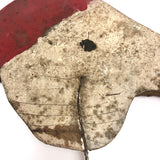 Large Painted Wooden Stork Bobble Head