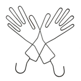 Wire Glove Dryers / Stretchers - A Pair