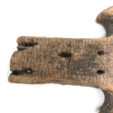 Much Weathered Antique Carved Architectural Element with Turning Ball