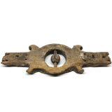 Much Weathered Antique Carved Architectural Element with Turning Ball