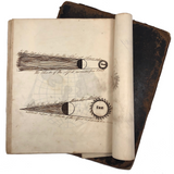 Charles Rudy's 1854 Notebook with Trigonometry, Surveying &  Astronomical Drawing, Lehigh Gap, PA