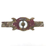 Much Weathered Antique Carved Architectural Element with Turning Ball