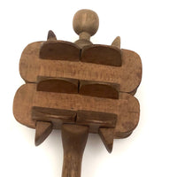 Beautiful Antique Treen Child’s Rattle