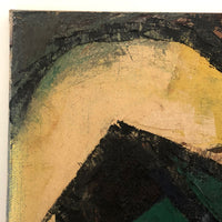 Satisfying Mid-Century Abstract Oil on Canvas