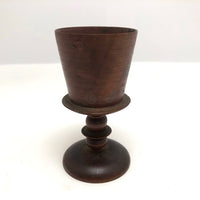 Dark Wood Treen Goblet