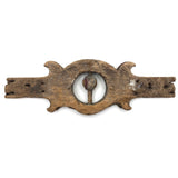 Much Weathered Antique Carved Architectural Element with Turning Ball