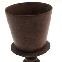 Dark Wood Treen Goblet
