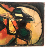 Satisfying Mid-Century Abstract Oil on Canvas