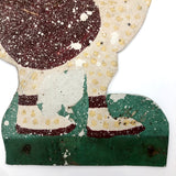Hand-painted Corrugated Steel Cutout Rooster #2