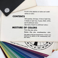 Vintage (copyright 1948) Color-aid Swatch Set - 210 Swatches