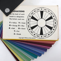 Vintage (copyright 1948) Color-aid Swatch Set - 210 Swatches