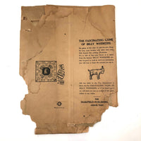 1926 Saalfield Publications Pin the Tail on the Donkey "Donkey Party"
