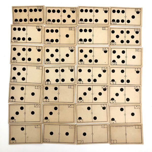 Charles Goodall London Antique Double Sixes Playing Card Dominoes