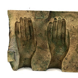 Cast Bronze Double Sided Row of Hands Mold