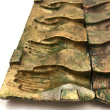 Cast Bronze Double Sided Row of Hands Mold