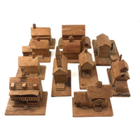 Wonderful Carved Folk Art Village by Howard Gilman, South Stratford, VT
