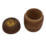 Wooden Barrel Box for Steel Carpet Tacks