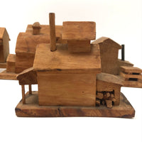 Wonderful Carved Folk Art Village by Howard Gilman, South Stratford, VT