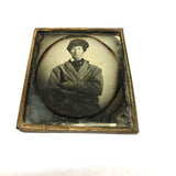 Moody c. 1840s Sixth Plate Daguerreotype of Beautiful Young Man (Occupational?)