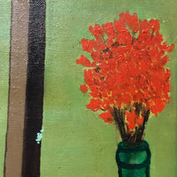 Flowers and Fruit Vintage Still Life Painting