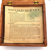 Wrico Complete "Cinema Title" Lettering Set No. 20 in Original Dovetail Wooden Box